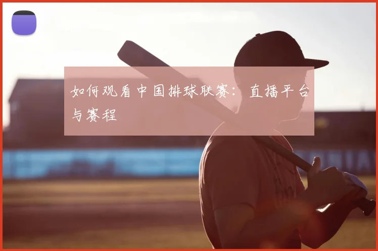 如何观看中国排球联赛：直播平台与赛程